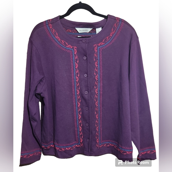 Beautiful Purple Cardigan, sz xl, NWT - Picture 1 of 4